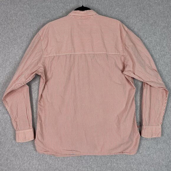 Simms Shirt Mens XL Pink Plaid Long Sleeve Button Up Pockets - Picture 5 of 8